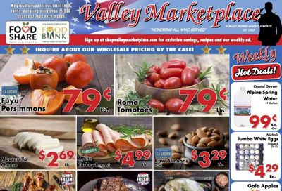 Valley Marketplace (CA) Weekly Ad Flyer Specials November 8 to November 14, 2023