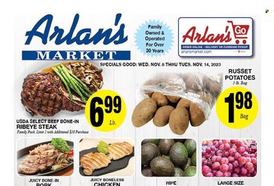 Arlan's Market (TX) Weekly Ad Flyer Specials November 8 to November 14, 2023