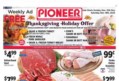 Pioneer Supermarkets (NJ, NY) Weekly Ad Flyer Specials November 12 to November 18, 2023
