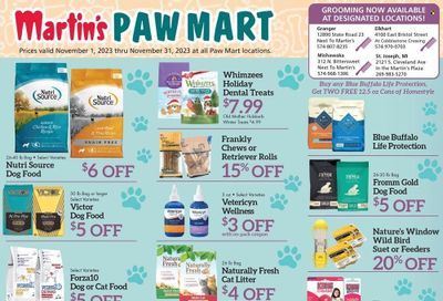 Martin’s (IN, MI) Weekly Ad Flyer Specials November 1 to November 30, 2023