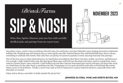Bristol Farms (CA) Weekly Ad Flyer Specials November 1 to November 30, 2023