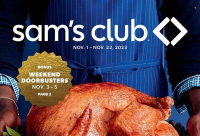 Sam's Club Weekly Ad Flyer Specials November 1 to November 22, 2023