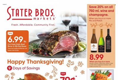 Stater Bros. Weekly Ad Flyer Specials November 15 to November 23, 2023