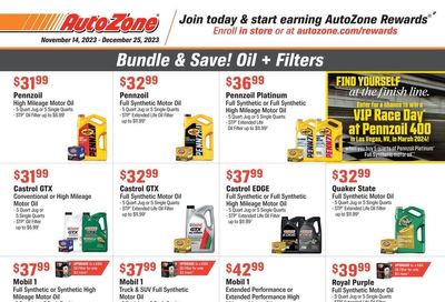 Autozone Weekly Ad Flyer Specials November 14 to December 25, 2023