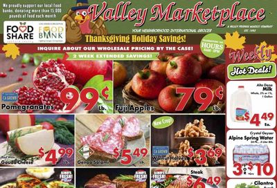 Valley Marketplace (CA) Weekly Ad Flyer Specials November 15 to November 28, 2023