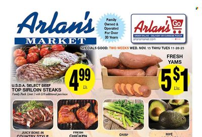 Arlan's Market (TX) Weekly Ad Flyer Specials November 15 to November 28, 2023