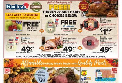 Foodtown (NJ, NY, PA) Weekly Ad Flyer Specials November 17 to November 23, 2023