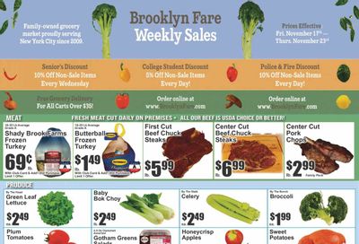 Brooklyn Fare (NY) Weekly Ad Flyer Specials November 17 to November 23, 2023