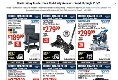 Harbor Freight Weekly Ad Flyer Specials November 20 to November 22, 2023