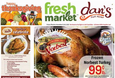 Fresh Market (UT) Weekly Ad Flyer Specials November 15 to November 28, 2023