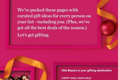 Ulta Beauty Weekly Ad Flyer Specials November 26 to December 24, 2023