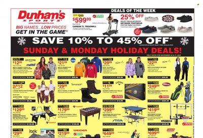 Dunham's Sports (MI, PA, WI) Weekly Ad Flyer Specials November 25 to November 30, 2023