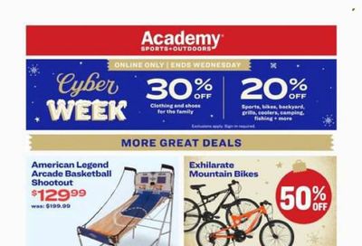 Academy Sports + Outdoors Weekly Ad Flyer Specials November 26 to November 29, 2023