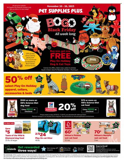 Pet Supplies Plus Weekly Ad Flyer Specials November 20 to November 26, 2023