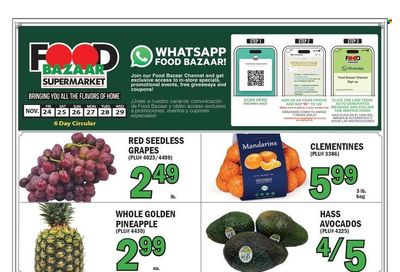 Food Bazaar (CT, NJ, NY) Weekly Ad Flyer Specials November 24 to November 29, 2023