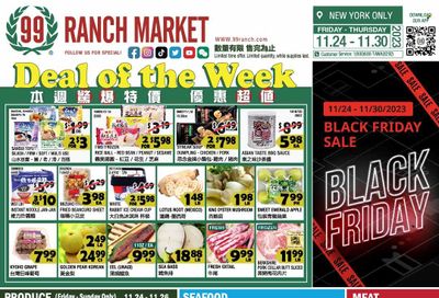 99 Ranch Market (10, 19, 40, CA, MD, NJ, OR, TX, WA) Weekly Ad Flyer Specials November 24 to November 30, 2023