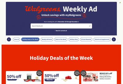 Walgreens Weekly Ad Flyer Specials November 26 to December 2, 2023