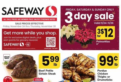 Safeway (DE) Weekly Ad Flyer Specials November 24 to November 30, 2023