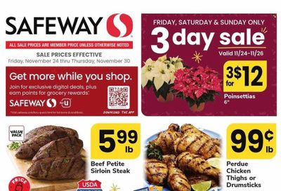 Safeway (MD) Weekly Ad Flyer Specials November 24 to November 30, 2023