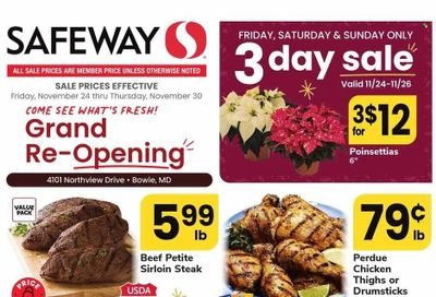 Safeway (MD) Weekly Ad Flyer Specials November 24 to November 30, 2023