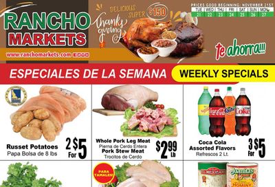Rancho Markets (UT) Weekly Ad Flyer Specials November 21 to November 27, 2023