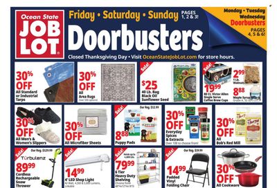 Ocean State Job Lot (CT, MA, ME, NH, NJ, NY, RI, VT) Weekly Ad Flyer Specials November 23 to November 29, 2023