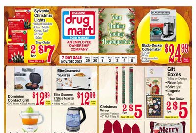 Discount Drug Mart (OH) Weekly Ad Flyer Specials November 29 to December 5, 2023