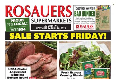 Rosauers (ID, MT, OR, WA) Weekly Ad Flyer Specials November 24 to November 28, 2023