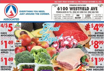 Associated Supermarkets (NY) Weekly Ad Flyer Specials November 24 to November 30, 2023 Associated Supermarkets (NY) Weekly Ad Flyer Specials November 24 to November 30, 2023