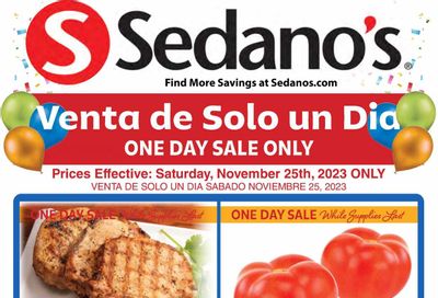 Sedano's (FL) Weekly Ad Flyer Specials November 24 to November 28, 2023
