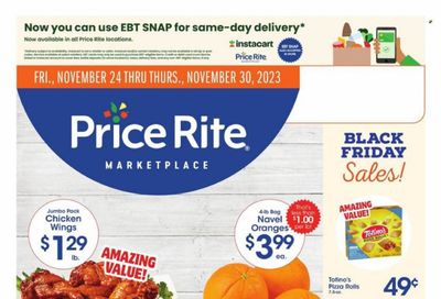 Price Rite (CT, MA, MD, NH, NJ, NY, PA, RI) Weekly Ad Flyer Specials November 24 to November 30, 2023