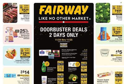 Fairway Market (CT, NJ, NY) Weekly Ad Flyer Specials November 24 to November 30, 2023