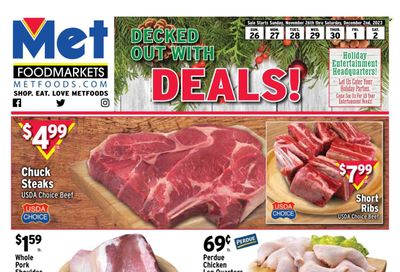 Met Foodmarkets Weekly Ad Flyer Specials November 26 to December 2, 2023