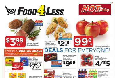 Food 4 Less (IN) Weekly Ad Flyer Specials November 29 to December 5, 2023