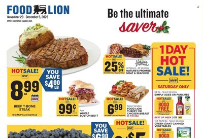 Food Lion (PA) Weekly Ad Flyer Specials November 29 to December 5, 2023