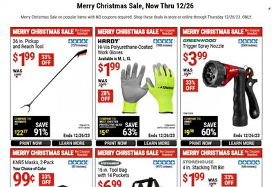 Harbor Freight Weekly Ad Flyer Specials November 29 to December 26, 2023 Harbor Freight Weekly Ad Flyer Specials November 29 to December 26, 2023
