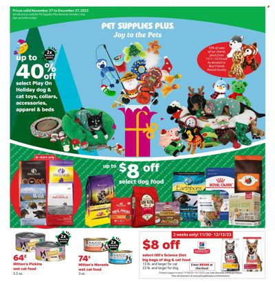 Pet Supplies Plus Weekly Ad Flyer Specials November 27 to December 27, 2023