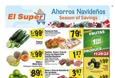 El Super (NV) Weekly Ad Flyer Specials November 29 to December 5, 2023