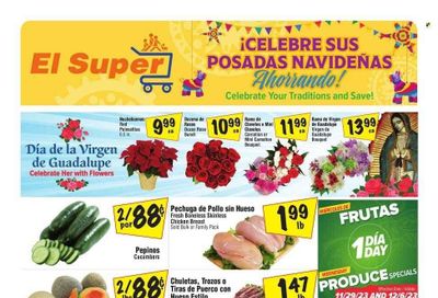 El Super (TX) Weekly Ad Flyer Specials November 29 to December 5, 2023