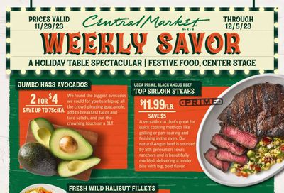 Central Market (TX) Weekly Ad Flyer Specials November 29 to December 5, 2023