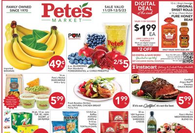Pete's Fresh Market (IL) Weekly Ad Flyer Specials November 29 to December 5, 2023 Pete's Fresh Market (IL) Weekly Ad Flyer Specials November 29 to December 5, 2023
