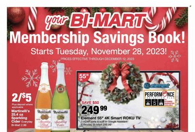 Bi-Mart (ID, OR, WA) Weekly Ad Flyer Specials November 28 to December 12, 2023 Bi-Mart (ID, OR, WA) Weekly Ad Flyer Specials November 28 to December 12, 2023
