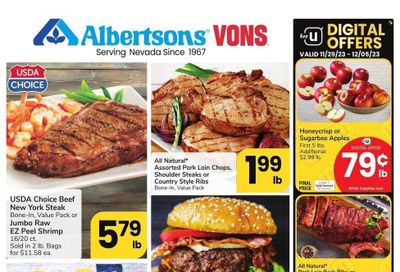 Vons (NV) Weekly Ad Flyer Specials November 29 to December 5, 2023