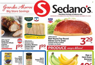 Sedano's (FL) Weekly Ad Flyer Specials November 29 to December 5, 2023