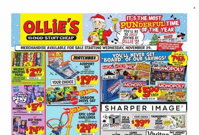 Ollie's Bargain Outlet Weekly Ad Flyer Specials November 29 to December 5, 2023 Ollie's Bargain Outlet Weekly Ad Flyer Specials November 29 to December 5, 2023