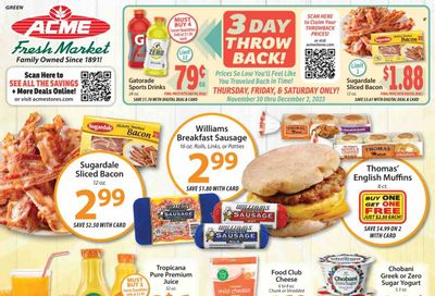 ACME Fresh Market (OH) Weekly Ad Flyer Specials November 30 to December 6, 2023