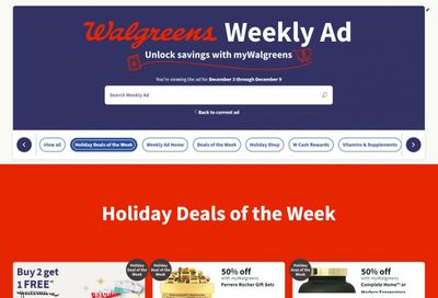 Walgreens Weekly Ad Flyer Specials December 3 to December 9, 2023