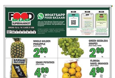 Food Bazaar (CT, NJ, NY) Weekly Ad Flyer Specials November 30 to December 6, 2023