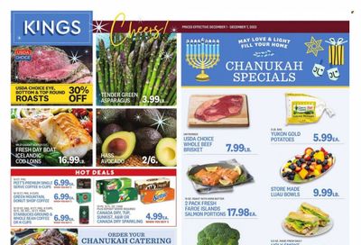Kings Food Markets (CT, NJ, NY) Weekly Ad Flyer Specials December 1 to December 7, 2023