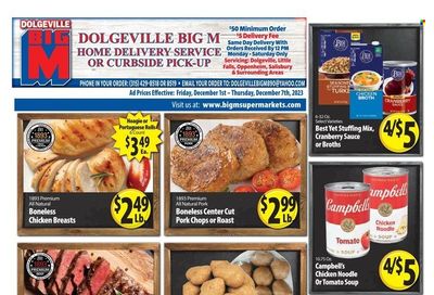 Big M (NY, PA) Weekly Ad Flyer Specials December 1 to December 7, 2023